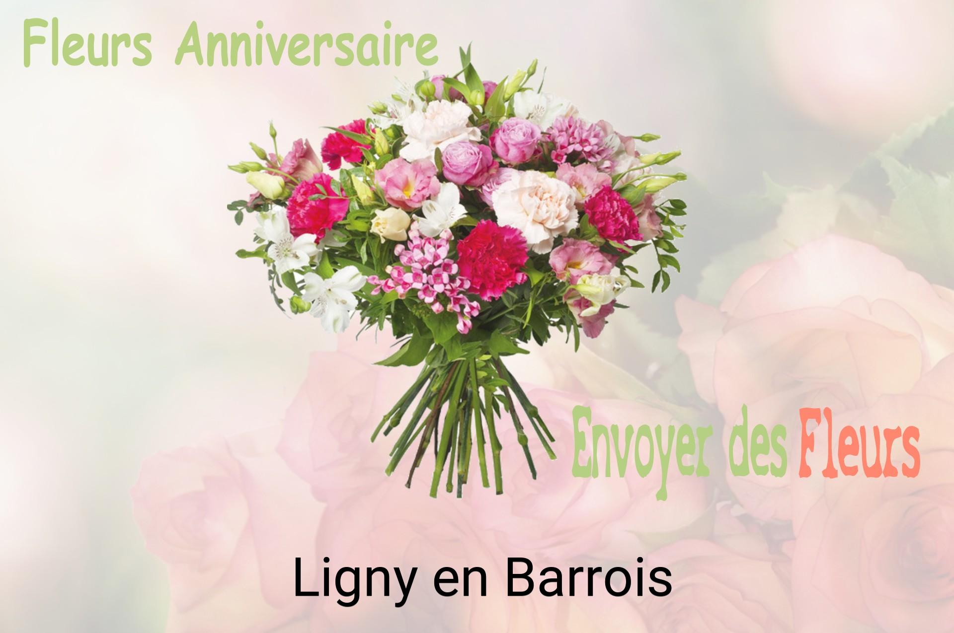 Bouquet de fleurs d’anniversaire livré à Ligny-en-Barrois