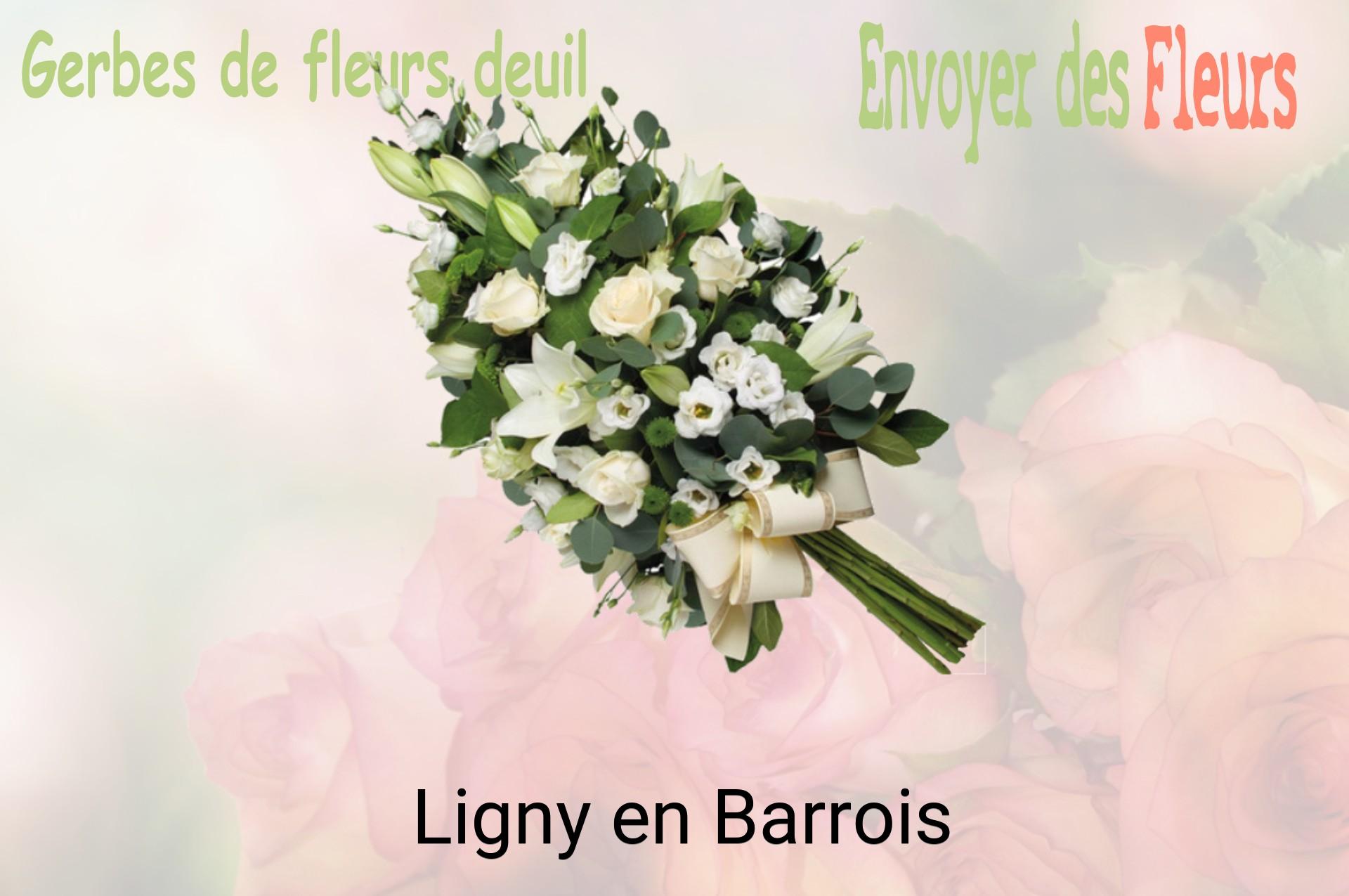 Gerbe de fleurs de deuil livrée à Ligny-en-Barrois
